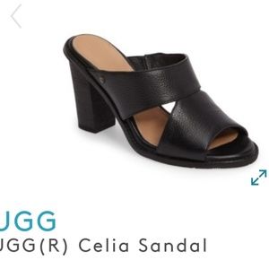 **price drop** 7.5 Black Ugg Celia Sandal